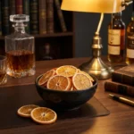 Fumoir à whisky et pamplemousse séché pour cocktails, arômes authentiques.