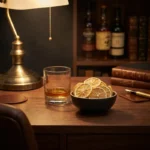 Tranches de pamplemousse séchées couleur ambrée pour whisky, arômes authentiques.