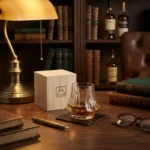 Verres dégustation whisky Edo Glass martelé japonais, set de 2 en coffret bois